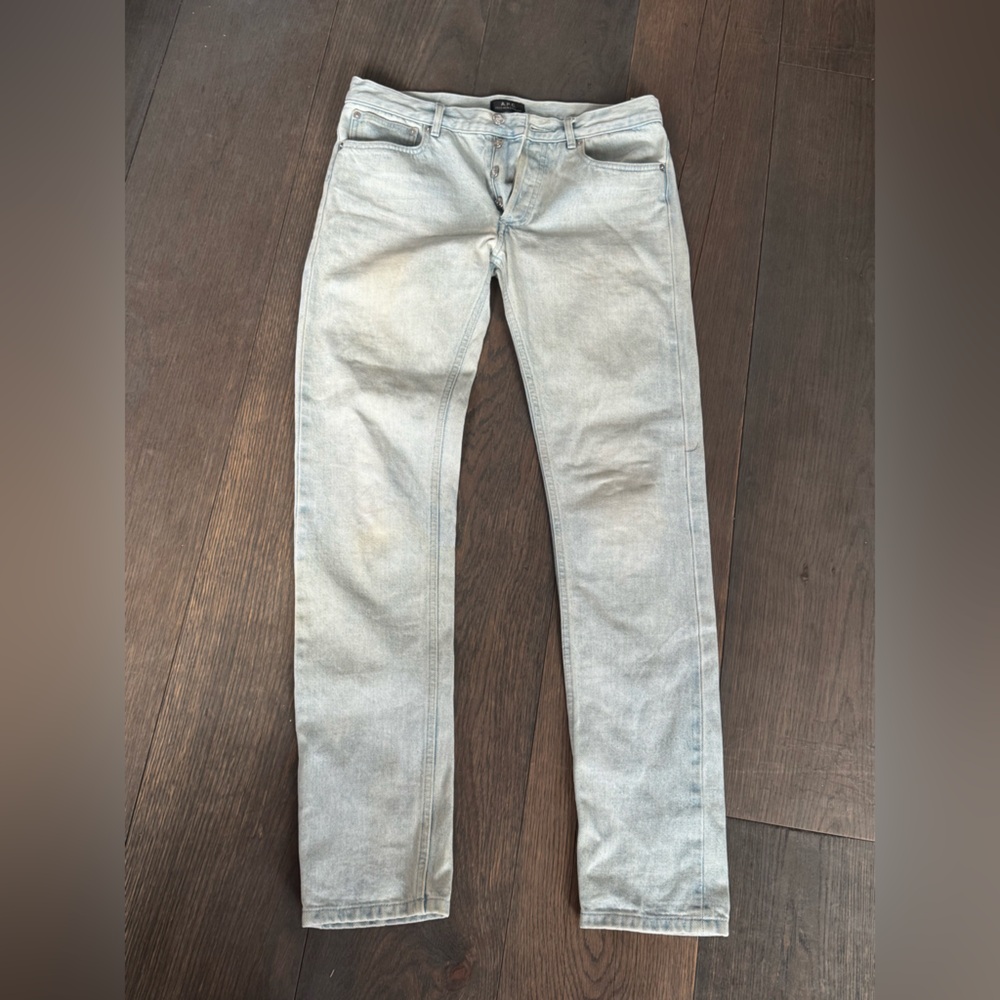 APC Jeans Women 29 Light Wash Skinny Denim Petite New Standard Button Fly